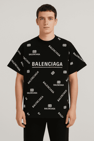 Urban Script Black Tee