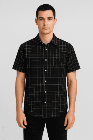 Black Grid Shirt