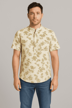 Cream Floral Shirt