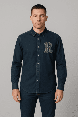 Dark Blue Denim R Shirt