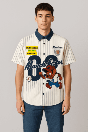 Manchester Cartoon Varsity Shirt