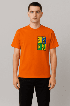 Orange bird tee