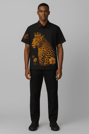 Regal Panther Floral Shirt