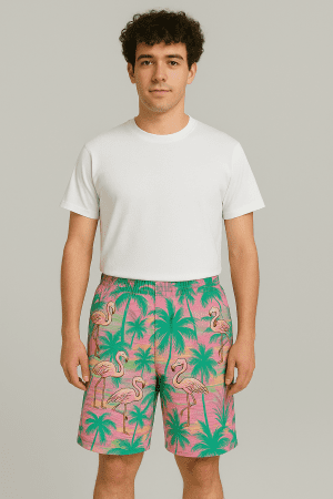 Tropical Flamingo Shorts