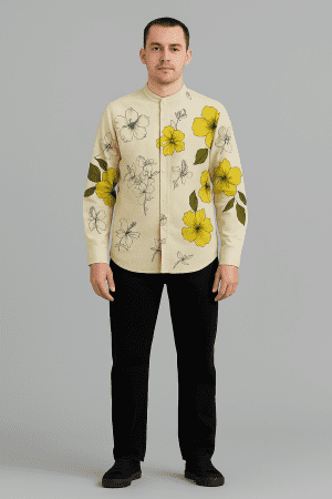 Yellow Floral Shirt