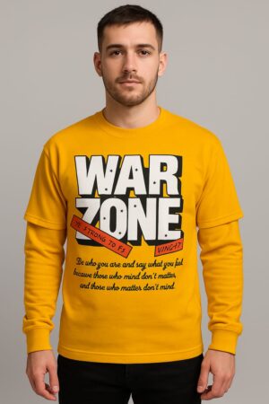 Warzone Statement Tee (Yellow)