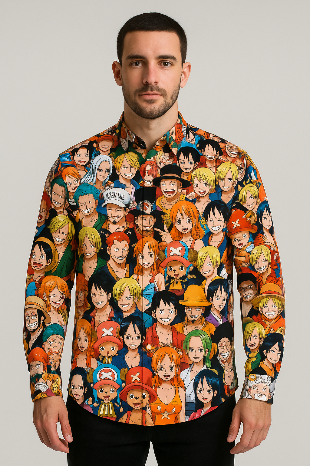 One Piece Crew Collage Shirt